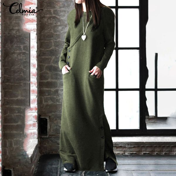 2019 celmia winter dress women fleece pullover sweatshirt autumn casual solid long sleeve loose split party vestidos plus size, Black;gray
2019 celmia winter dress women fleece pullover sweatshirt autumn casual solid long sleeve loose split party vestidos plus size, Black;gray