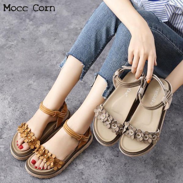 women sandals platform flower wedge sandals summer women shoes genuine leather roman lady slipper footwear plus size 43, Black
women sandals platform flower wedge sandals summer women shoes genuine leather roman lady slipper footwear plus size 43, Black