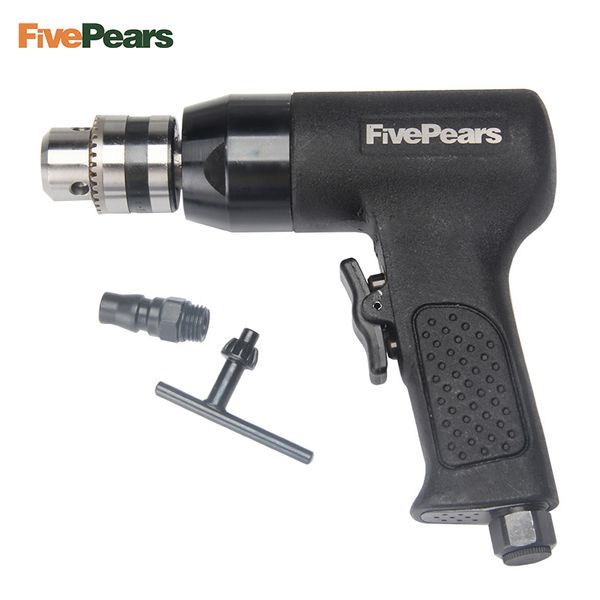 

fivepears 3/8"high torque air drill pneumatic drilling tool wind grinding tapping tool 10mm 13mm reverse switch 1460rpm