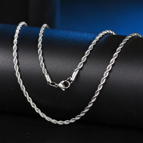 wholesale twist chain 24 inches 2.5mm silver color 316l stainless steel twist chains necklace jewelry for women/men
wholesale twist chain 24 inches 2.5mm silver color 316l stainless steel twist chains necklace jewelry for women/men
