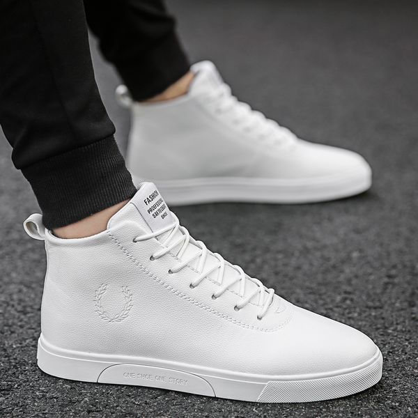 spring korean edition trend high help boys shoes social small group mental shoes casual tide, Black
spring korean edition trend high help boys shoes social small group mental shoes casual tide, Black