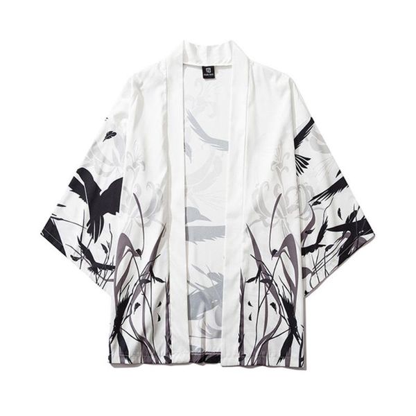 new mens shirt summer japanese five point sleeves kimono mens and womens cloak jacke blouse casual male shirt high quality, White;black
new mens shirt summer japanese five point sleeves kimono mens and womens cloak jacke blouse casual male shirt high quality, White;black