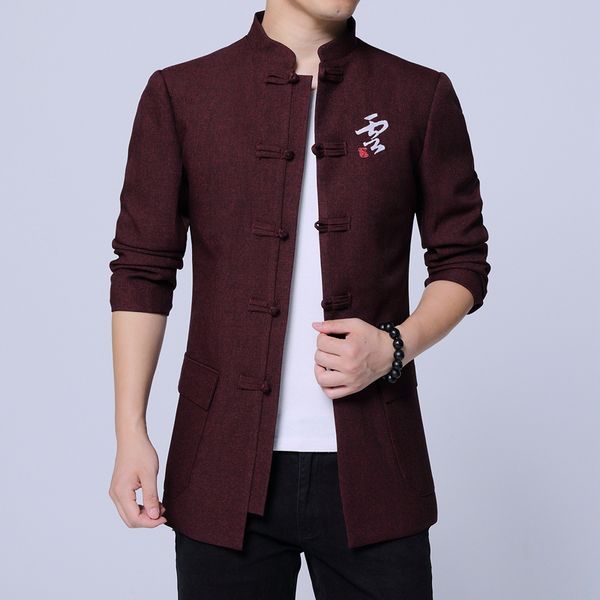 2019 men's jacket jean jacket spring autumn streetwear embroidered linen coat, Black;brown
2019 men's jacket jean jacket spring autumn streetwear embroidered linen coat, Black;brown