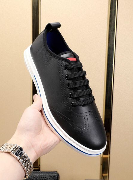 2019new season designer shoe fashion luxury men casual shoes stylish tennis shoes young men and men casual shoes, Black