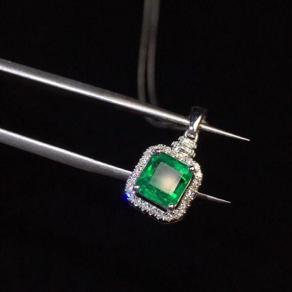 fine jewelry real 18k white gold au750 natural emerald gemstones 1.04ct luxury female pendants for women fine necklace, Silver
fine jewelry real 18k white gold au750 natural emerald gemstones 1.04ct luxury female pendants for women fine necklace, Silver