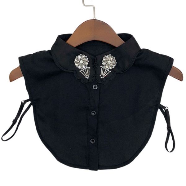 womens handmade beading jewelry chiffon fake collar crystal floral half shirt, Black;blue
womens handmade beading jewelry chiffon fake collar crystal floral half shirt, Black;blue