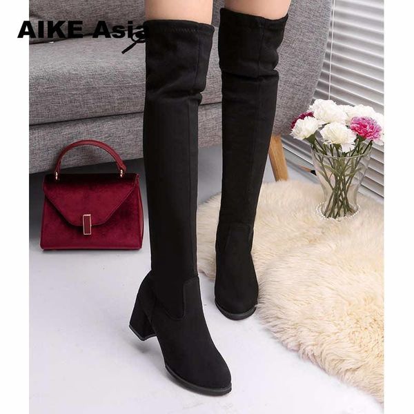 2019 women casual over the knee boots shoes winter women female round toe platform high heels pumps warm snow boots mujer t200106, Black
2019 women casual over the knee boots shoes winter women female round toe platform high heels pumps warm snow boots mujer t200106, Black