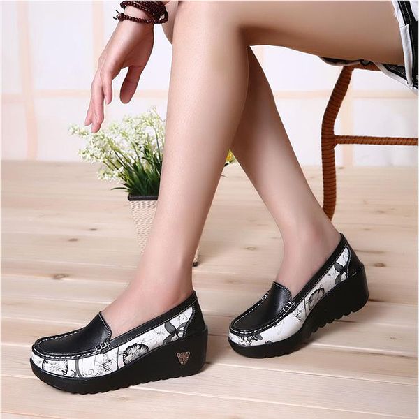 female swing shoes casual loafers platform women's fashion pumps shoes patchwork wedges heel spring autumn boat, Black
female swing shoes casual loafers platform women's fashion pumps shoes patchwork wedges heel spring autumn boat, Black