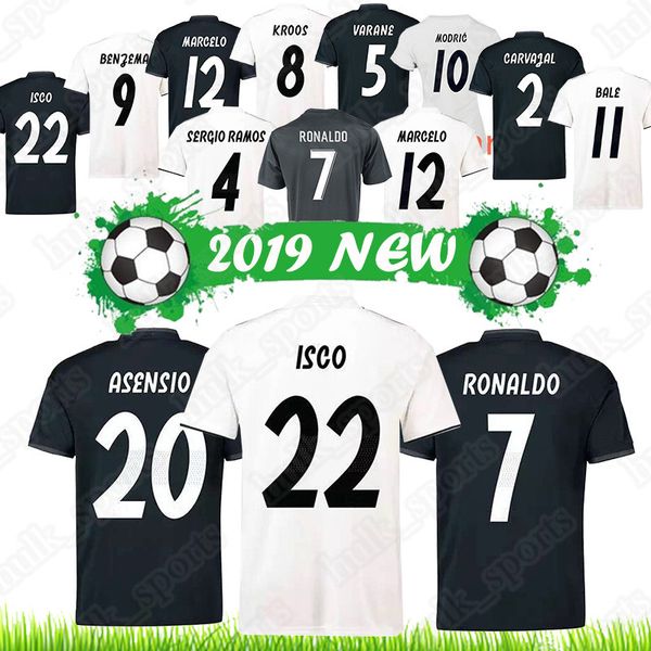 Real Madrid jerseys Modric Bale Isco Ronaldo Ramos Kroos Benzema Marcelo Asensio 2018 new club team Football uniform
Real Madrid jerseys Modric Bale Isco Ronaldo Ramos Kroos Benzema Marcelo Asensio 2018 new club team Football uniform