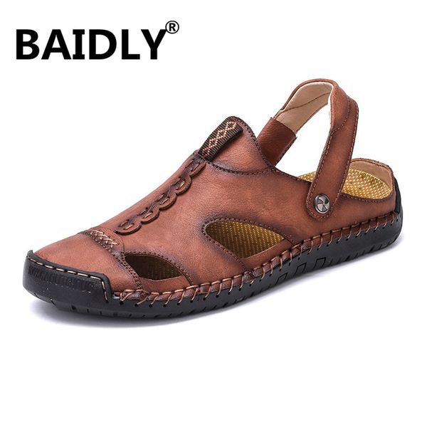 comfortable handmade men sandals genuine leather soft summer men's shoes sewing casual beach sandals big size 38-48, Black
comfortable handmade men sandals genuine leather soft summer men's shoes sewing casual beach sandals big size 38-48, Black