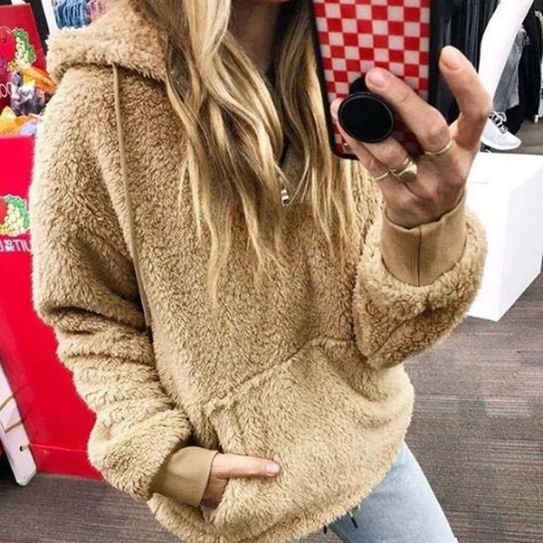 autumn women casual pullovers new cotton fluffy hoodies teddy coat drawstring sweatshirt sudadera clothes plus size 2xl, Black
autumn women casual pullovers new cotton fluffy hoodies teddy coat drawstring sweatshirt sudadera clothes plus size 2xl, Black