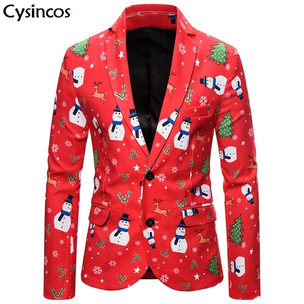 2019 new casual print suit christmas pattern mens blazer jacket flat barge collar mens fashionmen's gothic fashion party blazer, White;black
2019 new casual print suit christmas pattern mens blazer jacket flat barge collar mens fashionmen's gothic fashion party blazer, White;black
