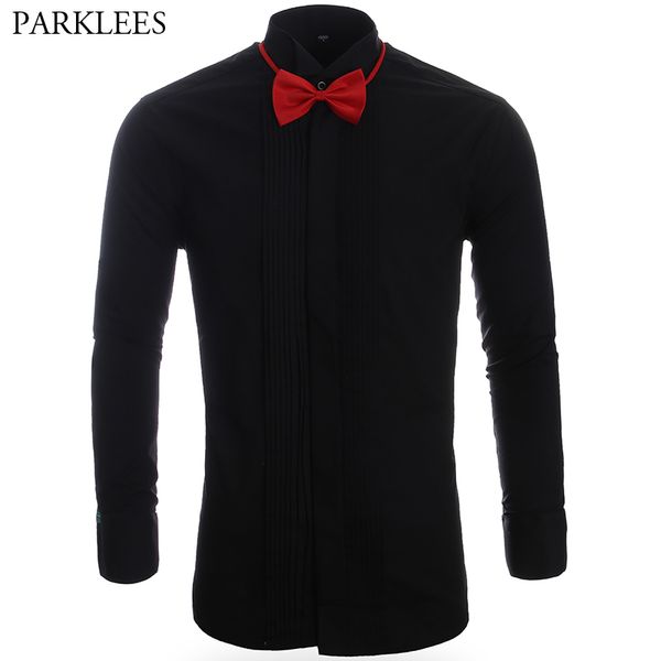 men's black slim fit french cufflinks shirt long sleeve tuxedo shirt wedding bridegroom mens dress shirts with french cuffs 4xl, White;black
men's black slim fit french cufflinks shirt long sleeve tuxedo shirt wedding bridegroom mens dress shirts with french cuffs 4xl, White;black