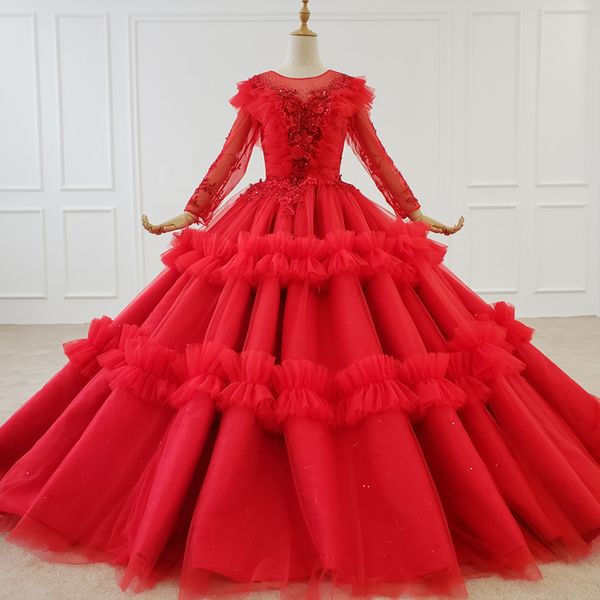evnening dresses o-neck puffy skirt layers long sleeves red lace long prom dresses vestidos de fiesta largos elegantes de gala, White;black
evnening dresses o-neck puffy skirt layers long sleeves red lace long prom dresses vestidos de fiesta largos elegantes de gala, White;black