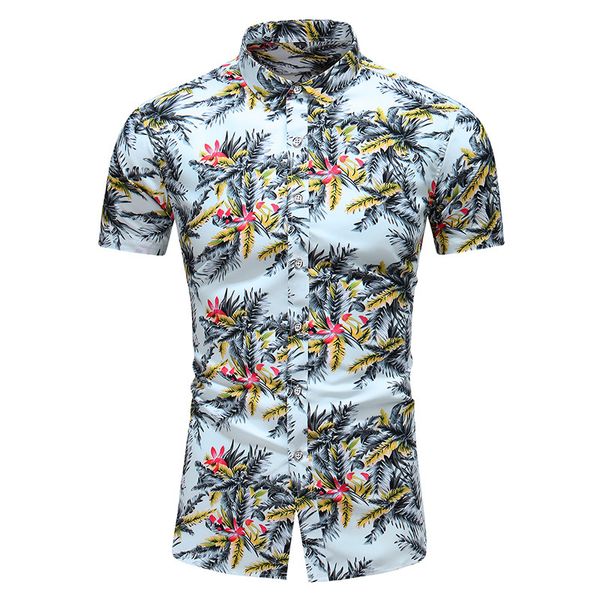7 styles 2020 slim fit summer mens short sleeve casual shirt flower print floral male blouse, White;black
7 styles 2020 slim fit summer mens short sleeve casual shirt flower print floral male blouse, White;black