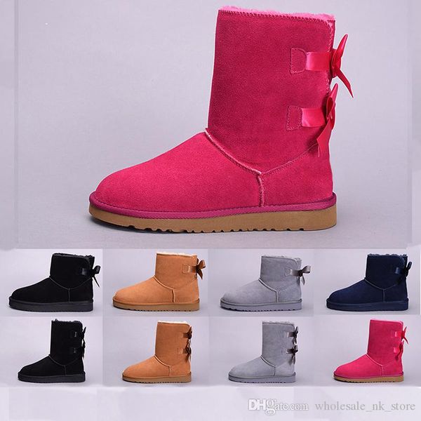 r new designer women winter snow boots fashion australia classic half short bow boots ankle knee bowknot girl lady boot ship, Black
r new designer women winter snow boots fashion australia classic half short bow boots ankle knee bowknot girl lady boot ship, Black