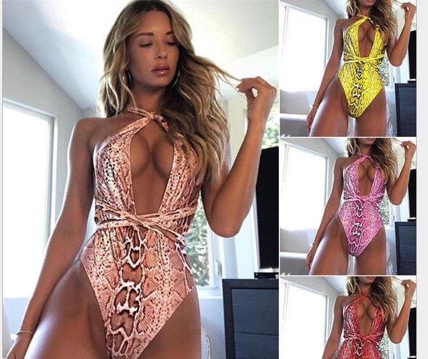 bikini sells linked swimwear female neck snake-print linked swimwear in europe and america
bikini sells linked swimwear female neck snake-print linked swimwear in europe and america