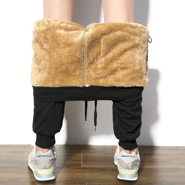 2019 winter plus cashmere velvet thicken pants men casual jogger warm fur sweatpants fleece elastic waist trousers track pants, Black
2019 winter plus cashmere velvet thicken pants men casual jogger warm fur sweatpants fleece elastic waist trousers track pants, Black