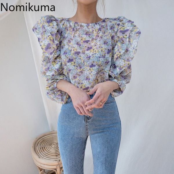 nomikuma цветочной printed урожай блуза женщины o шеи длинного рукава ruffle элегантных рубашки женщина корейская мода топы blusas 3b202, White
nomikuma цветочной printed урожай блуза женщины o шеи длинного рукава ruffle элегантных рубашки женщина корейская мода топы blusas 3b202, White