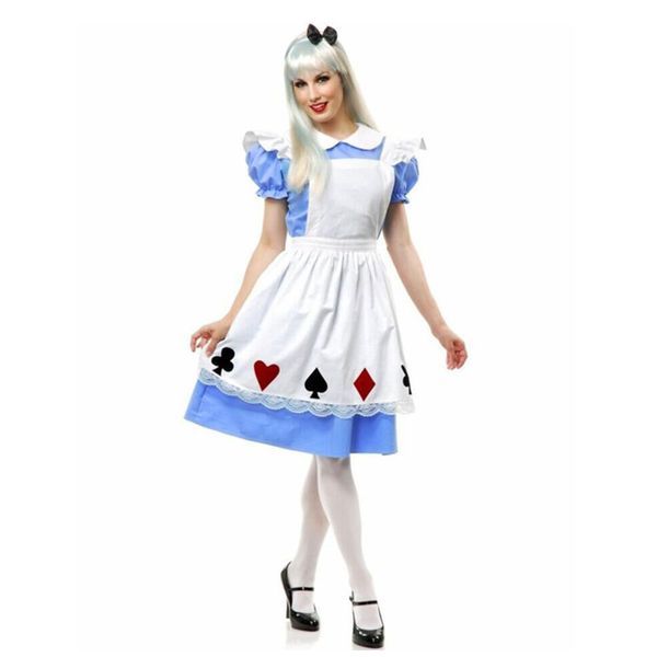 alice in the wonderland maid costume women halloween party queen of hearts alice fancy dress, Black;red
alice in the wonderland maid costume women halloween party queen of hearts alice fancy dress, Black;red