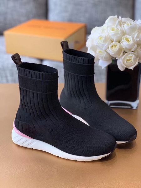 ladies color letters embroidered elastic boots flat soled socks boots 1a5c6v embroidered mother high boots, Black
ladies color letters embroidered elastic boots flat soled socks boots 1a5c6v embroidered mother high boots, Black