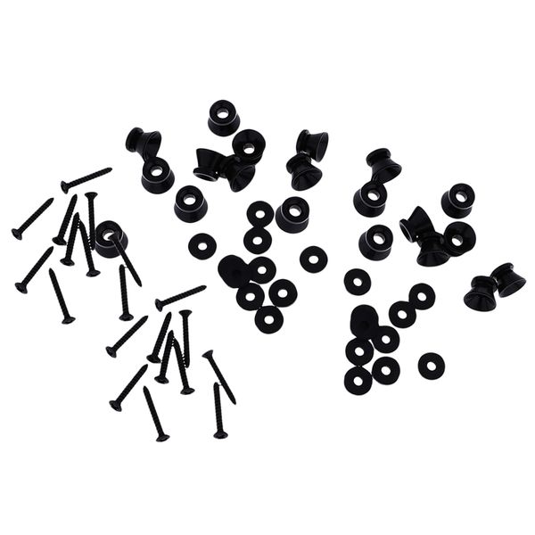 set of 20 acoustic guitar strap lock buttons pin pegs for ukulele instrument, Black;brown
set of 20 acoustic guitar strap lock buttons pin pegs for ukulele instrument, Black;brown