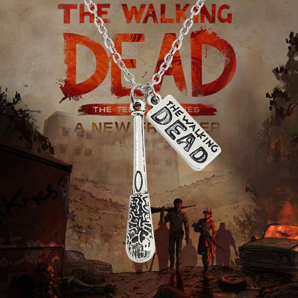 the walking dead necklace movie cudgel and letter logo statement choker necklace vintage necklaces & pendants colar, Silver
the walking dead necklace movie cudgel and letter logo statement choker necklace vintage necklaces & pendants colar, Silver