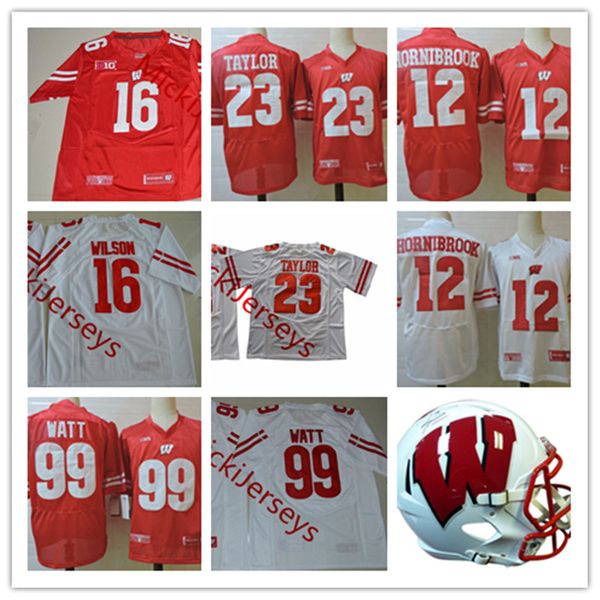 Mens NCAA Wisconsin Badgers Jonathan Taylor Football Jerseys 16 Russell Wilson 99 J.J. Watt 12 Alex Hornibrook Wisconsin Jersey S-3XL
Mens NCAA Wisconsin Badgers Jonathan Taylor Football Jerseys 16 Russell Wilson 99 J.J. Watt 12 Alex Hornibrook Wisconsin Jersey S-3XL