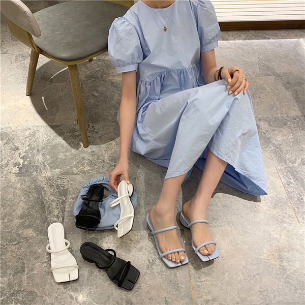 square heel shoes woman 2020 woman's slippers med slides loafers block new summer soft rome hoof heels fashion, Black
square heel shoes woman 2020 woman's slippers med slides loafers block new summer soft rome hoof heels fashion, Black