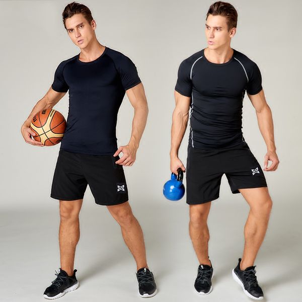 quick dry sportswear men compression running sets basketball bodybuilding jogging tights clothes gym fitness shirts suit, Black;blue
quick dry sportswear men compression running sets basketball bodybuilding jogging tights clothes gym fitness shirts suit, Black;blue