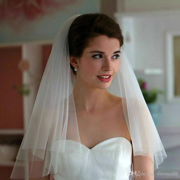 2019 bridal veils new design white beige simple style bridal veils two layer prom dresses, Black
2019 bridal veils new design white beige simple style bridal veils two layer prom dresses, Black
