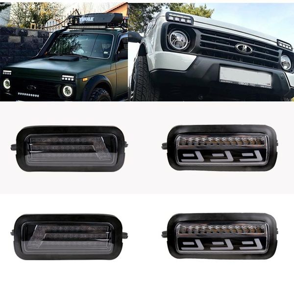 for lada niva 4x4 1995 led drl lights with running turn signal pmma / abs plastic function accessories car styling tuning
for lada niva 4x4 1995 led drl lights with running turn signal pmma / abs plastic function accessories car styling tuning
