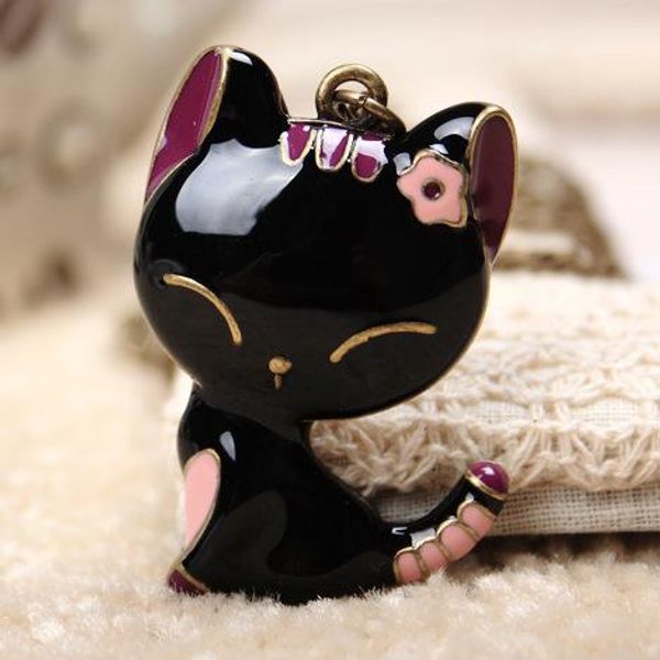 pretty cat pendant necklace enamel beautifully charm brand jewelry maxi statement necklaces for women girl animal gift long chain necklace, Silver
pretty cat pendant necklace enamel beautifully charm brand jewelry maxi statement necklaces for women girl animal gift long chain necklace, Silver