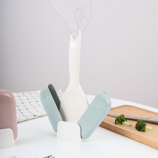 creative stand-up rice spoon storage rack with automatic opening and closing dust cover rice spoon kitchen tool rice server
creative stand-up rice spoon storage rack with automatic opening and closing dust cover rice spoon kitchen tool rice server