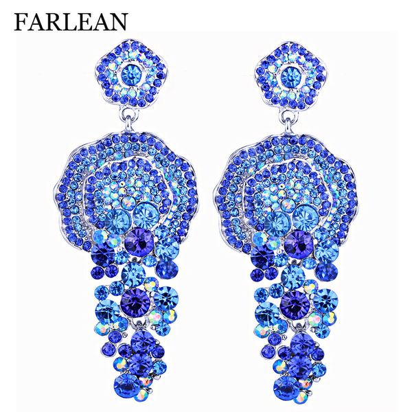 austrian crystal rhinestone long dangle earrings for women luxury wedding earrings bridal jewelry accessories, Golden
austrian crystal rhinestone long dangle earrings for women luxury wedding earrings bridal jewelry accessories, Golden