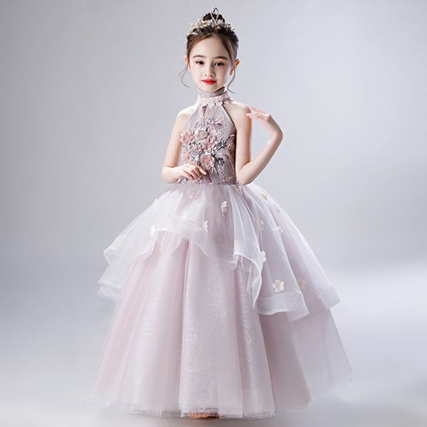 light gray halter flower girl long gown princess party dress kids formal clothes kids dresses for girls wedding evening clothing, Red
light gray halter flower girl long gown princess party dress kids formal clothes kids dresses for girls wedding evening clothing, Red