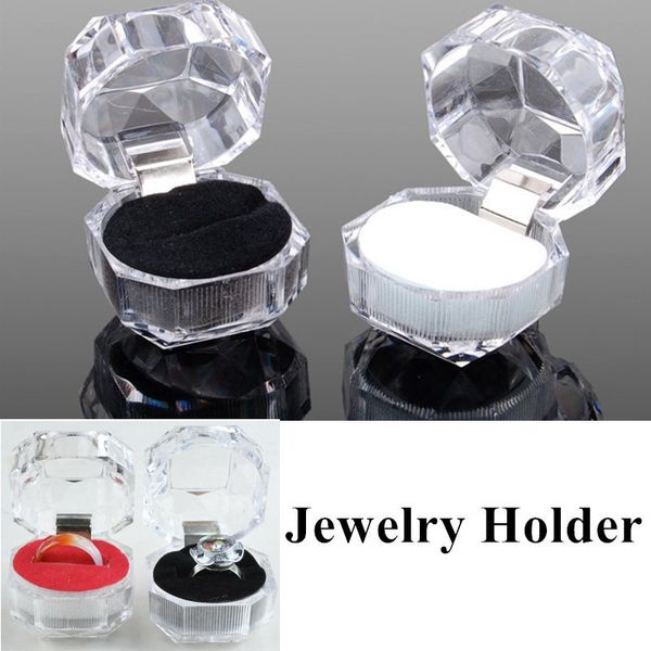 1pc transparent earring ring display case storage organizer box wedding jewelry holder package boxes gifts storage, Pink;blue 
1pc transparent earring ring display case storage organizer box wedding jewelry holder package boxes gifts storage, Pink;blue