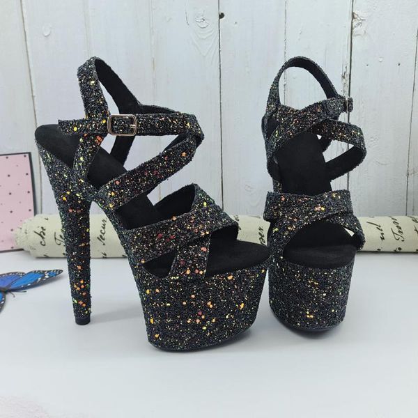 leecabe black shinny glitter style high heel sandals 17cm/inches model shoes pole dance shoes
leecabe black shinny glitter style high heel sandals 17cm/inches model shoes pole dance shoes