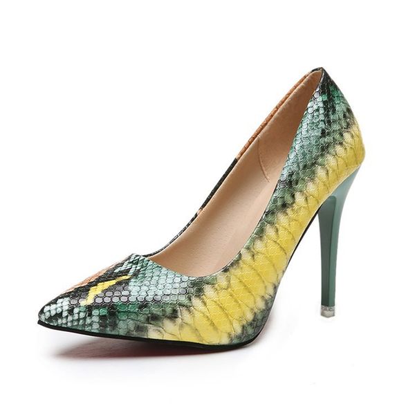 new pu leather high heels women pumps pointed toe snake print shoes woman zapatos de mujer big size 35-42 women shoes, Black
new pu leather high heels women pumps pointed toe snake print shoes woman zapatos de mujer big size 35-42 women shoes, Black