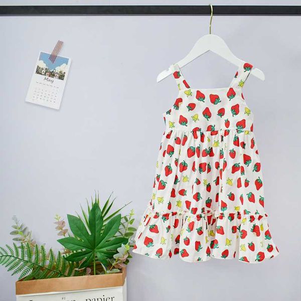 girl's dresses summer girls dress strawberry printed sling sweet kids clothing for birthday holiday wear lovely vestidos, Red;yellow
girl's dresses summer girls dress strawberry printed sling sweet kids clothing for birthday holiday wear lovely vestidos, Red;yellow