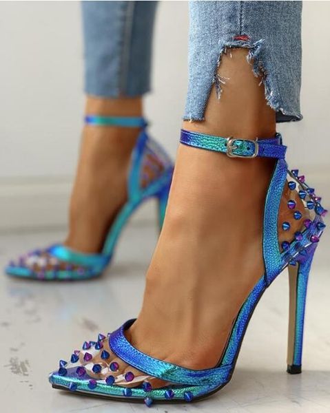 2020 new blue sandals ladies women sandals pointed rivet stilettos sharp point toe 11.5cm high heels shoes zapatos de mujer, Black
2020 new blue sandals ladies women sandals pointed rivet stilettos sharp point toe 11.5cm high heels shoes zapatos de mujer, Black