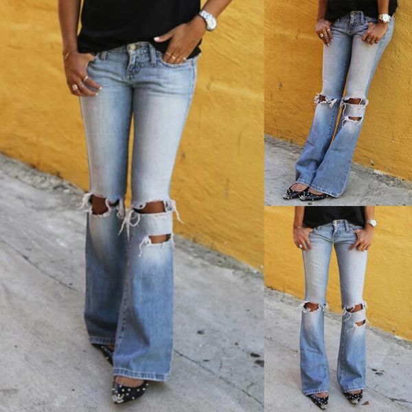 wide leg high waist jeans woman fashion stretch denim pants bellbottom ripped jeans for women pantalon ropa mujer verano 2020, Blue
wide leg high waist jeans woman fashion stretch denim pants bellbottom ripped jeans for women pantalon ropa mujer verano 2020, Blue