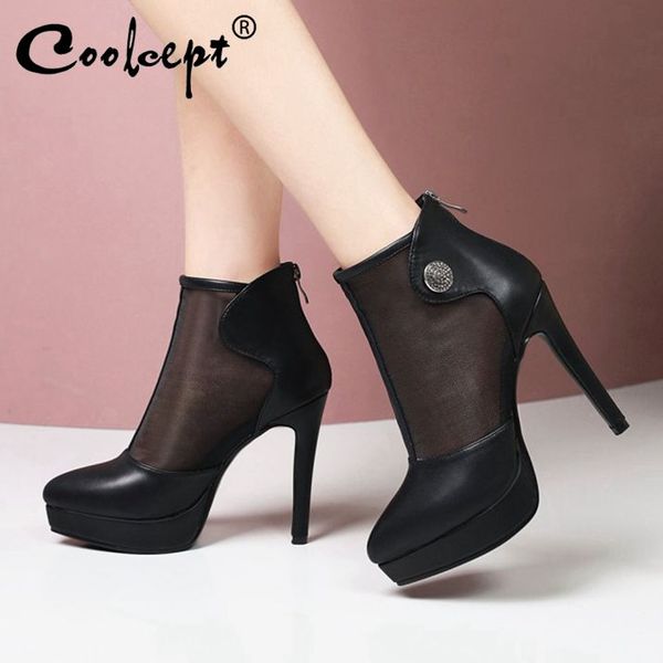 coolcept summer women sandals shoes thin high heels back zipper shoes women new design platform lady footwear size 33-43, Black
coolcept summer women sandals shoes thin high heels back zipper shoes women new design platform lady footwear size 33-43, Black