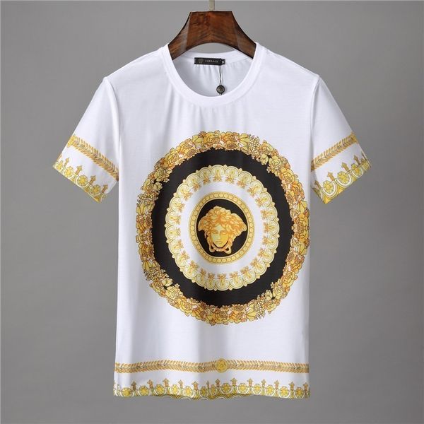 men s short sleeve designer pattern medusa print white men s round neck t-shirt, White;black
men s short sleeve designer pattern medusa print white men s round neck t-shirt, White;black