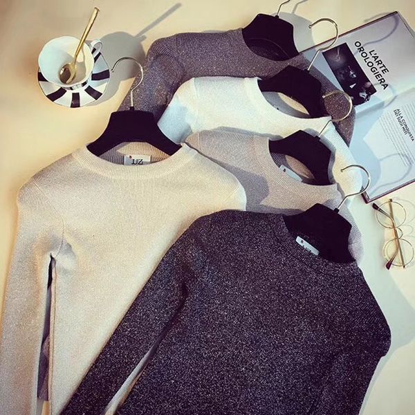 womens designer sweaters designer sweater women sweaters womens winter shiny lurex autumn winter women long sleeve pullover basic pull, White;black
womens designer sweaters designer sweater women sweaters womens winter shiny lurex autumn winter women long sleeve pullover basic pull, White;black