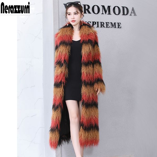 nerazzurri multi color faux fur coat long furry hairy furry mongolian sheep fur plus size 5xl 6xl 7xl womens winter fashion 2019, Black
nerazzurri multi color faux fur coat long furry hairy furry mongolian sheep fur plus size 5xl 6xl 7xl womens winter fashion 2019, Black
