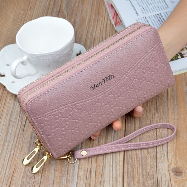 new pu leather women clutch wallets zipper large capacity hand strap female wallet luxurious business solid girl purses, Red;black
new pu leather women clutch wallets zipper large capacity hand strap female wallet luxurious business solid girl purses, Red;black