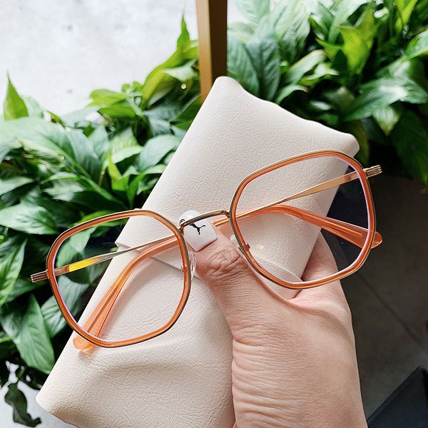 women small orange eyeglasses frame fashion square clear glasses brand optical computer glasses anti blue light frame, Black
women small orange eyeglasses frame fashion square clear glasses brand optical computer glasses anti blue light frame, Black