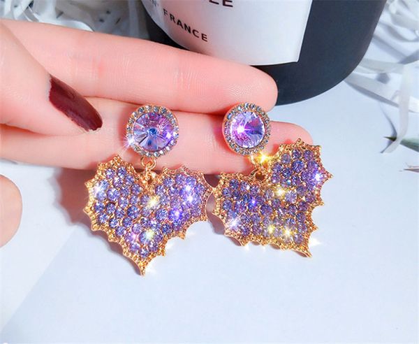 925 silver needle earrings female super flash diamond heart earrings female temperament joker set diamond pendant earrings
925 silver needle earrings female super flash diamond heart earrings female temperament joker set diamond pendant earrings