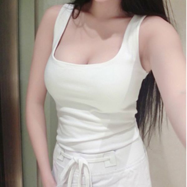 crop woman tanks summer low u neck basic tank solid slim comfortable sleeveless camisole womens vest s, White
crop woman tanks summer low u neck basic tank solid slim comfortable sleeveless camisole womens vest s, White